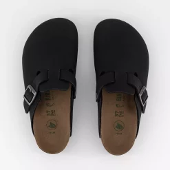 BIRKENSTOCK Boston Clogs Earthy Vegan Black R - Flat Shoes for Women -Bikes Shop 3836809876 bv1