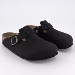BIRKENSTOCK Boston Clogs Earthy Vegan Black R - Flat Shoes for Women -Bikes Shop 3836809876 pr1