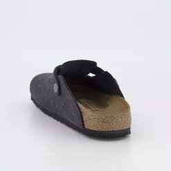 BIRKENSTOCK Boston Clogs Anthracite Wool - Flat Shoes for Women -Bikes Shop 3836825051 bk1