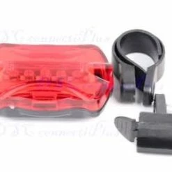5-LED Safety Bike Tail Light With Mount (Black/Red)..!