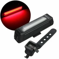 Bikight 6-modes 100lm Cob Bicycle Red Warning Light Night Cycling Bike Front Rear Us... (color: Red)