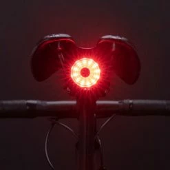 ROCKBROS 100LM Bike Tail Light Brake Sensing Rear Lights 7 Modes USB Rechargeable Safety Warning Lam
