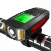 Black BIKIGHT 3-in-1 350LM COB Bike Light + USB Horn Lamp + Speed Meter LCD Screen 5-Modes Waterproo -Bikes Shop dc32d62f 14e3 4741 815f ffbc9e9ca1cd