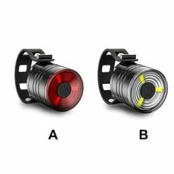 400lm Led Rear Bike Light Safety Tail Light Waterproof Professional Natural Wh... (color: Redwhite)