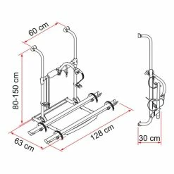 Fiamma UL Bike Rack For 2/3 Bicycles Silver Grey Black Red -Bikes Shop fia 02093b86a 003